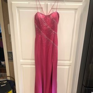 Precious Formals Pink dress sz 8
